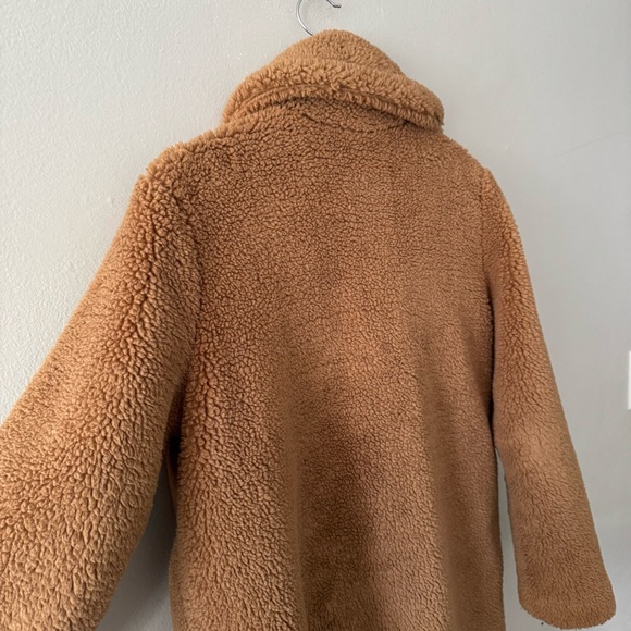 GAP Sherpa Teddy Coat Brown M - Picture 17 of 17